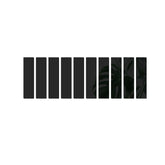 10PCS 3D Striped Mirror Stickers